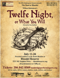 <i>Podcast: What’s Up Bainbridge:</i> <br/>Shakespeare’s comedy Twelfth Night plays on July evenings at Bloedel