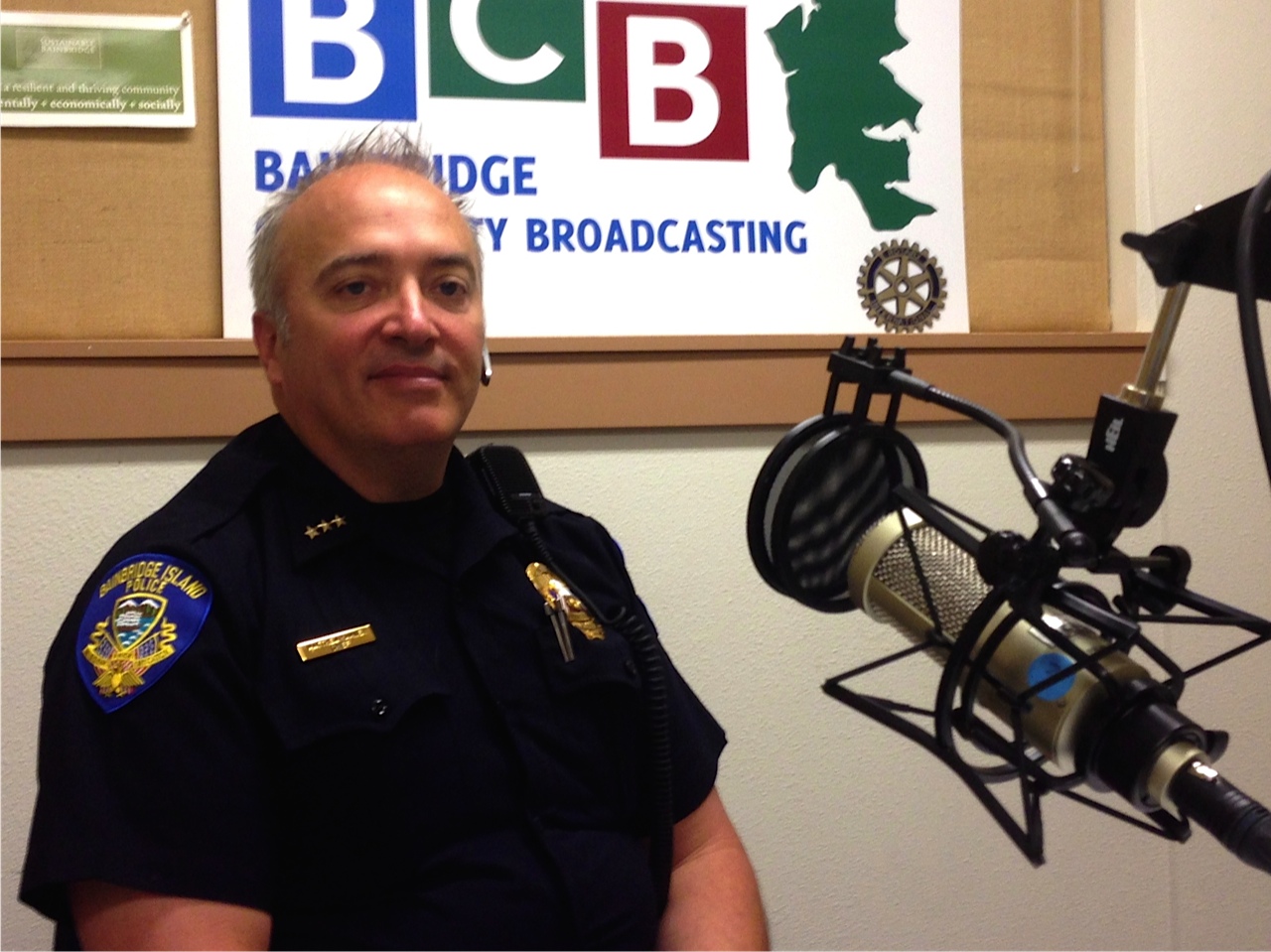 <i>Podcast: Community Cafe:</i> <br>Bainbridge Police Chief Hamner shares views on community policing