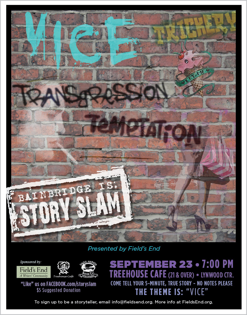 <i>Podcast: What’s Up Bainbridge:</i> <br>4th Annual Field’s End Story Slam at Treehouse Cafe September 23