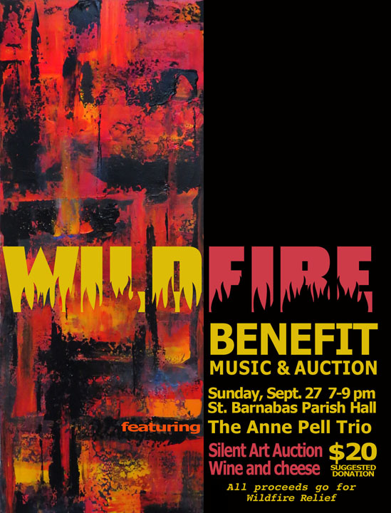 <i>Podcast: What’s Up Bainbridge:</i> <br>Wildfire Benefit at St. Barnabas Sunday Sept 27, 7-9 pm