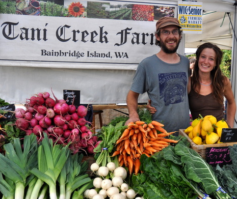 <i>Podcast: Tastes of Bainbridge</i> <br>Farmers Market with Brian MacWhorter and Tani Creek Farm