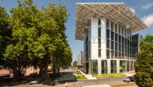 The "living building" concept is exemplified by the greenest building in Seattle - the Bullitt Center