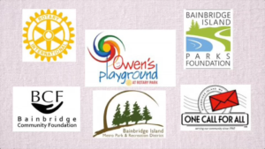 This is a small representation of the dozens of organizations that contributed to the Owen's Playground project