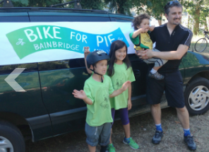 There's a family-friendly route and 120 children participated in last year's Bike for Pie