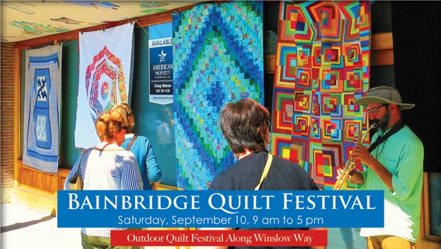 <i>Podcast: What’s Up Bainbridge: </i><br>4th Annual Bainbridge Quilt Festival Airs September 10 on Winslow Way