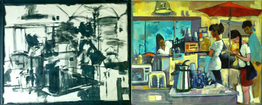 From this... to this: Artist Amy D'Apice describes her creative process.