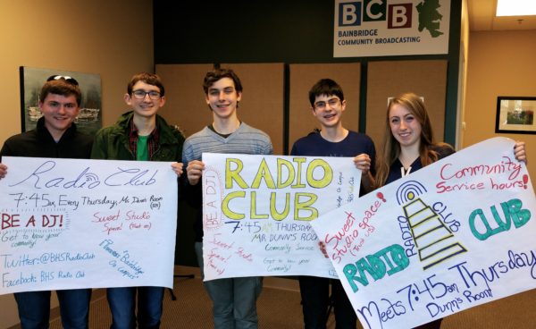 Just at BARN is intent on attracting high school students, here are members of the BHS Radio Club that worked with BCB in 2015-16.