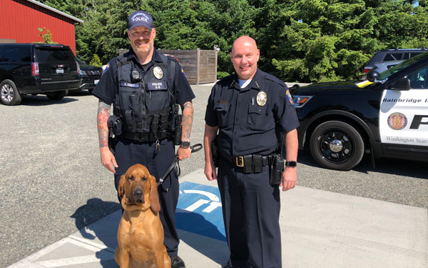 BIPD National Night Out and K9 Whitney in Winslow August 6